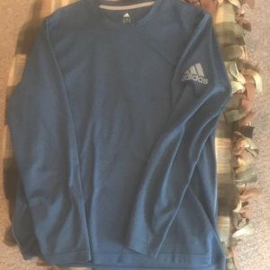 Navy Blue Adidas Climalite Long Sleeve Size Large Like New